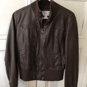 Faux leather jacket